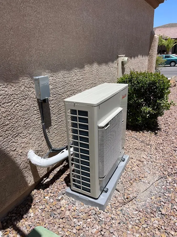 Residential air conditioning condenser unit in Sedona
