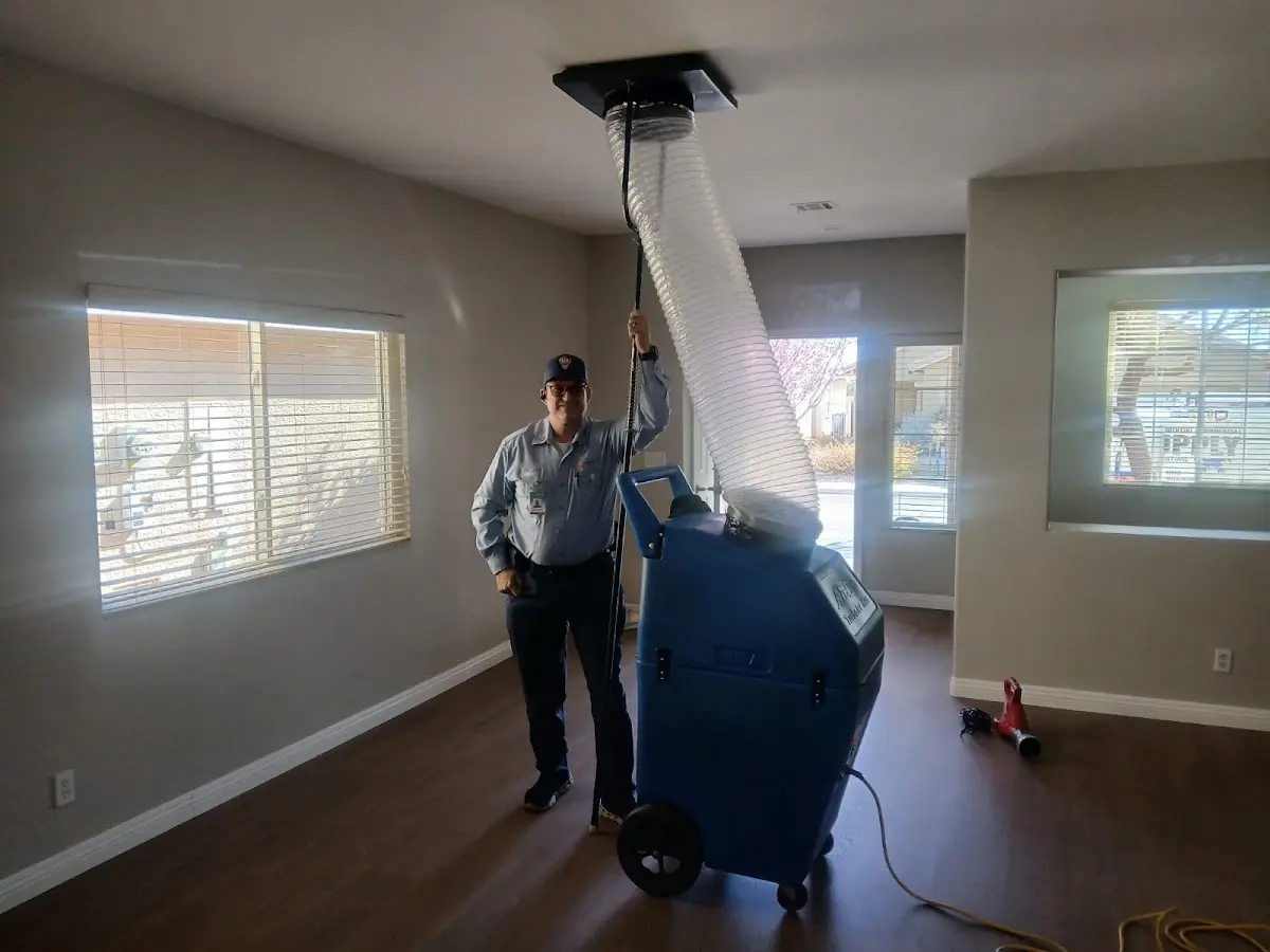 Professional Dryer Vent Cleaning work inside a Sedona home